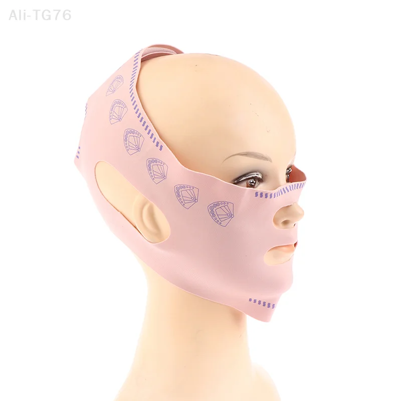 女性用顎・頬・顔痩せバンド リフトアップベルト Vラインフェイスシェイパー 顔のしわ防止ストラップ スキンケア美容ツール