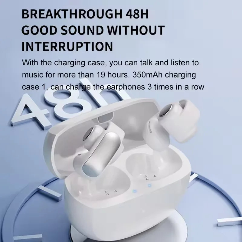 جديد V12 سماعات سماعة لاسلكية تعمل بالبلوتوث 5.3 سماعات مفتوحة HiFi ستيريو سماعات أذن رياضية HD ميكروفون دعوة قرط كبس سماعات ل Ultra #5