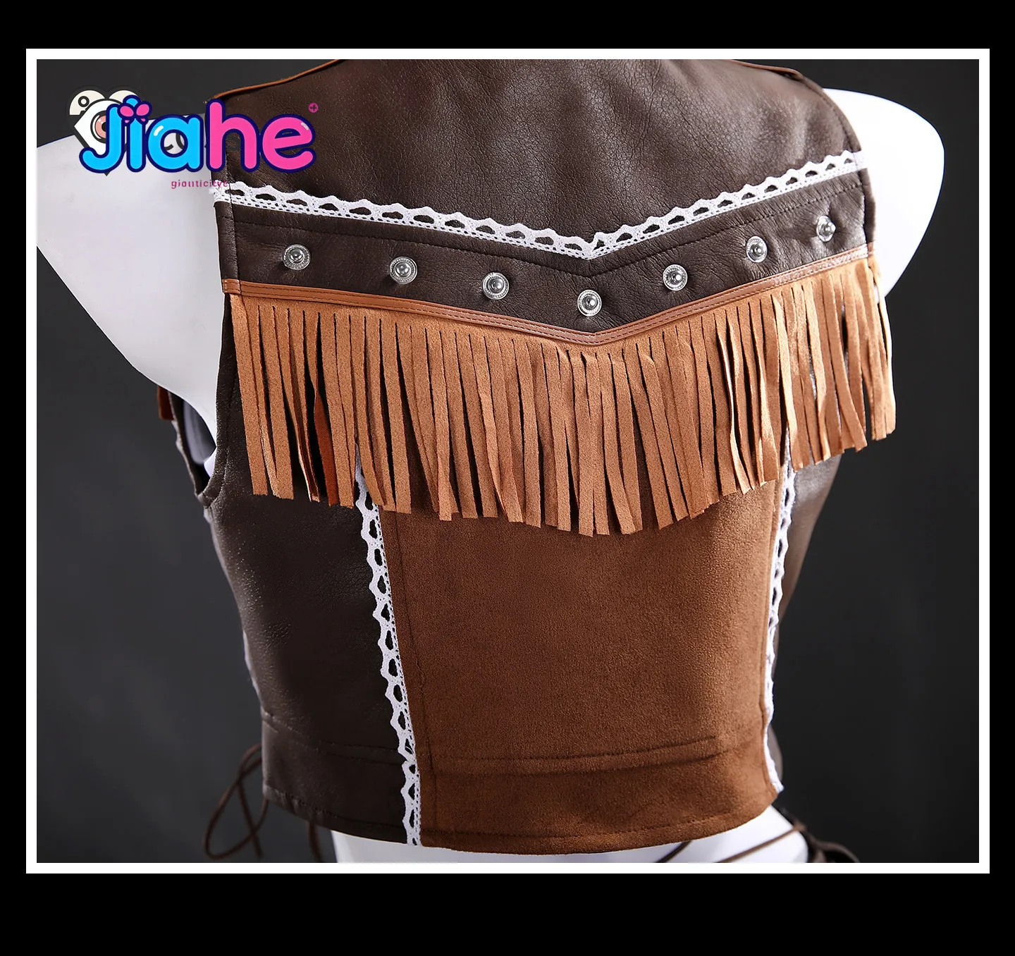Final Fantasy VII New Tifa Lockhart Cowboy uniform Cosplay Costume Carnival Uniform Wig Anime Halloween Costumes Women Game FF7 view 5