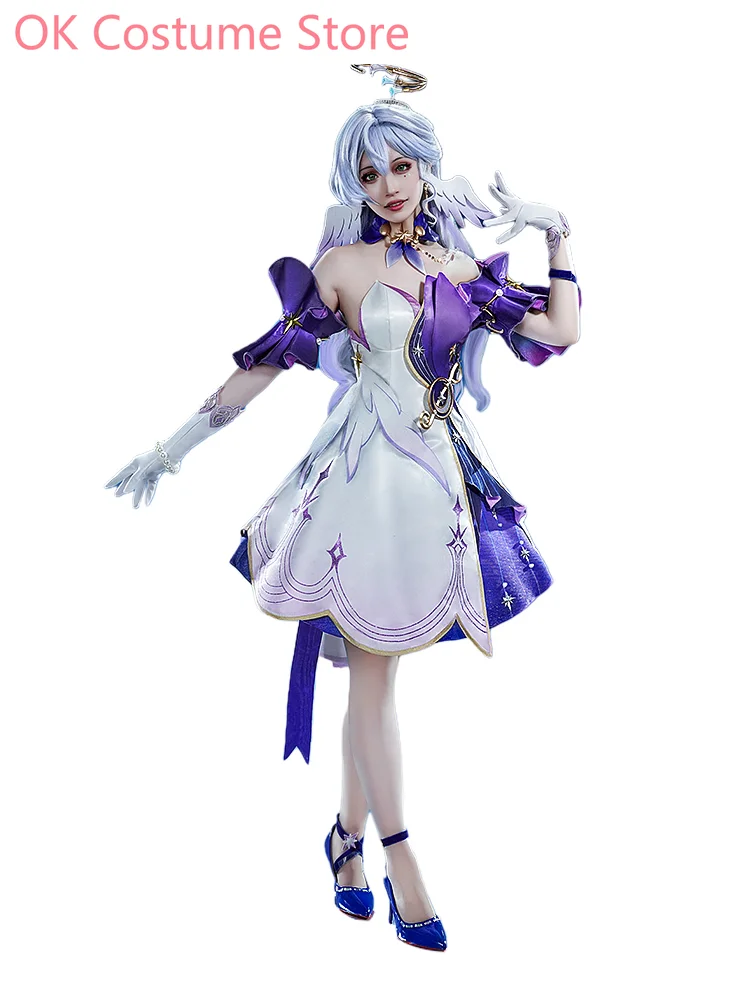 Honkai: Star Rail Robin Women Cosplay Kostuum Cos Game Anime Party Uniform Hallowen Play Role Kleding Kleding Kleding Jurk