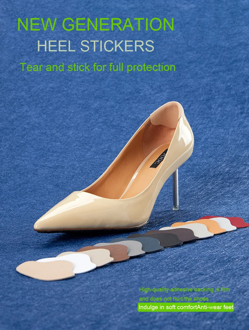 Schuhflicken, Obermaterial-Reparaturaufkleber, selbstklebende Schuhsohle, Fersenschutz, Reparatur für Löcher in der Ferse, gefüttert, abriebfest, Fußpflege-Werkzeug. – Detail 7