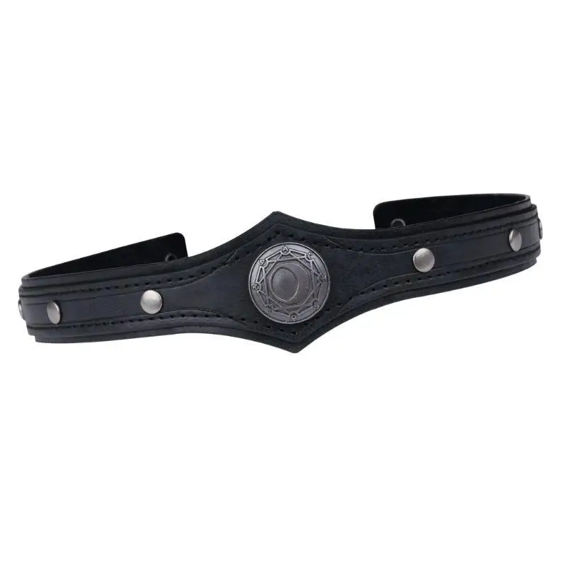 

31BB Medieval Nordic Hairband with Antique Design Soft PU Hairhoop for Theme Occasion