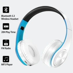 2026 Colorfuls Music Earphones Wireless Stereo Headphones Bluetooth Headset with Mic Support TF Card Phone Calls