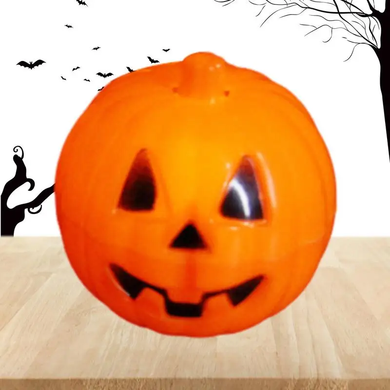 Pumpkin Lantern Battery Operated Holiday Decoration Candy Jar Halloween Lantern For Halloween Party Decoration