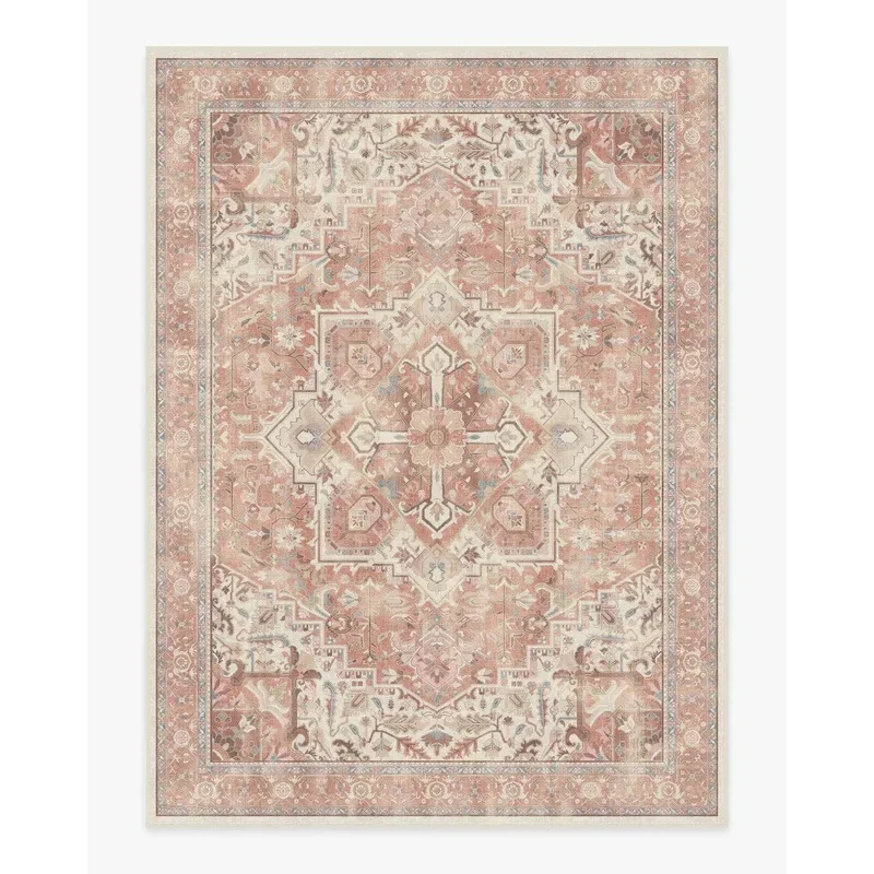 Ковер для гостиной Kamran Rose, розовые ковры в стиле ретро, мягкий коврик для ног, прикроватные тумбочки для спальни, нескользящий светильник, роскошный домашний декор, ковер