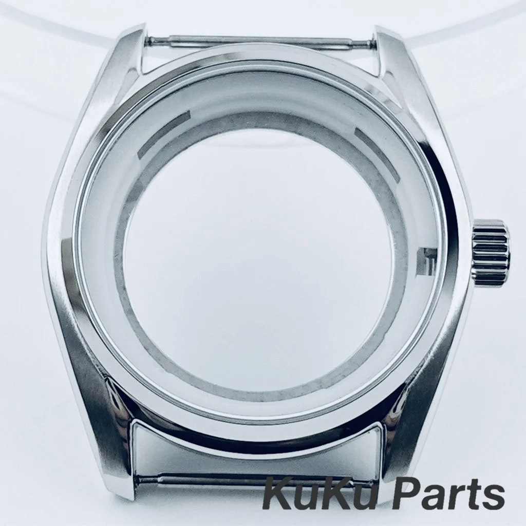 

39.5mm Silver Sapphire Crystal NH35 GS Watch Case for NH34 NH35 NH36 NH38 Movement Baihualin Modified Watch Fit 33.5mm Dial