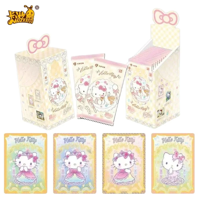 

Оригинальные коллекционные карточки KAYOU Sanrio Hello Kitty Fantasy Travel Polaroid Series, аниме-атрибутика, подарочная коробка для детей