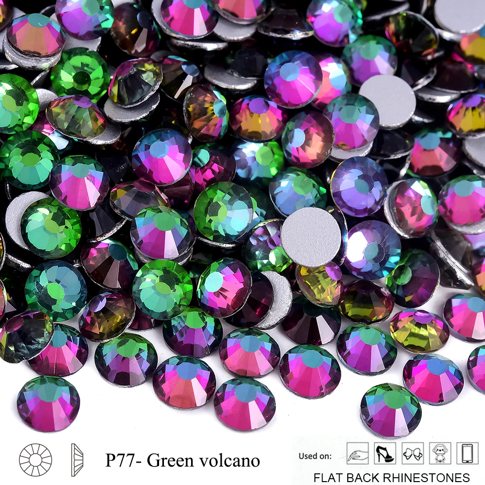 Oleeya P71-P94 SS3-SS30 Kristall Nicht-Hotfix Silber Flache Edelsteine Dekorationen DIY Glitzersteine Strass für Handarbeiten – Detail 5