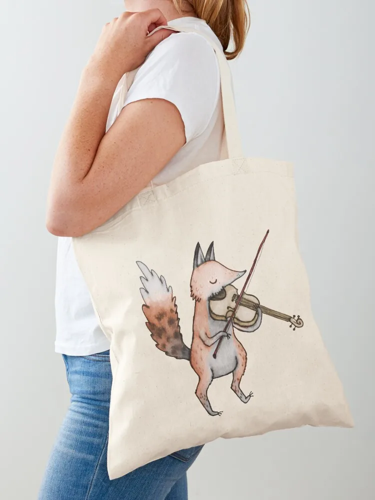 

Violin Fox Tote Bag Gift bags Eco bag Lady bags Women's bags