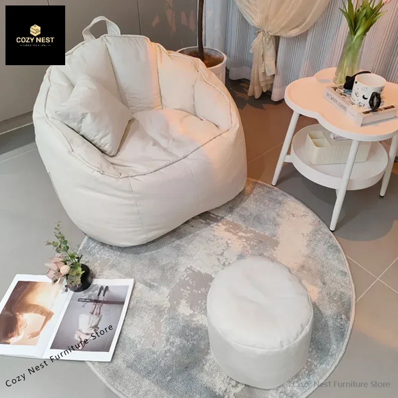 

Lazy sofa sleepable and reclining bean bag tatami small apartment single sofa chair living room bedroom floor nest chair