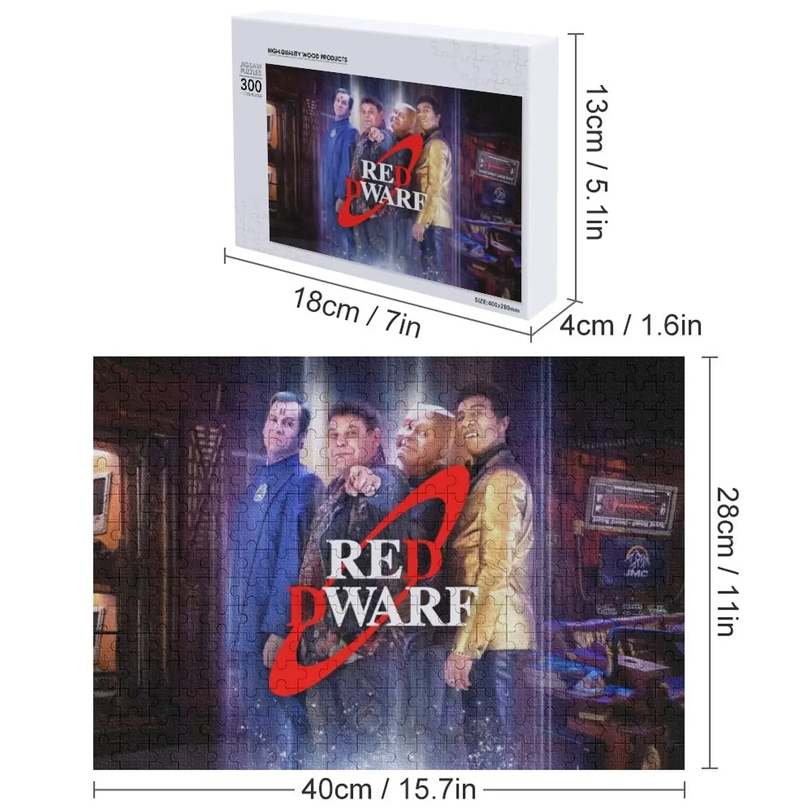 الأحمر القزم - أحجية الصور المقطوعة للطاقم تخصيص لعبة الحيوانات الخشبية للأطفال #5