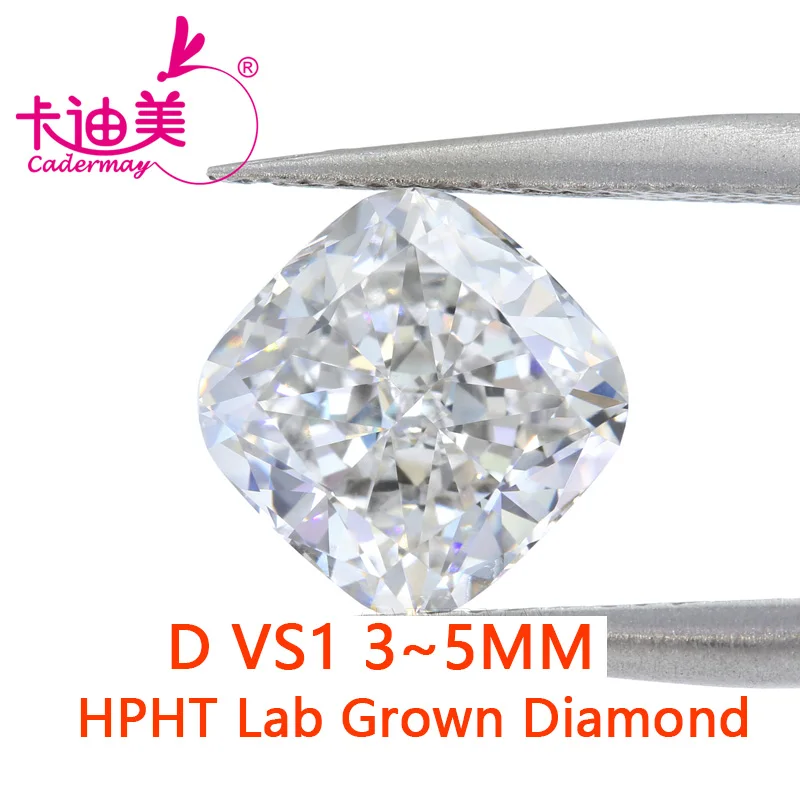 

CADERMAY Cushion Cut Meele D VS1 Clarity HPHT Lab Grown Diamond Loose Stone Melee Stones For Fine Jewelry Making