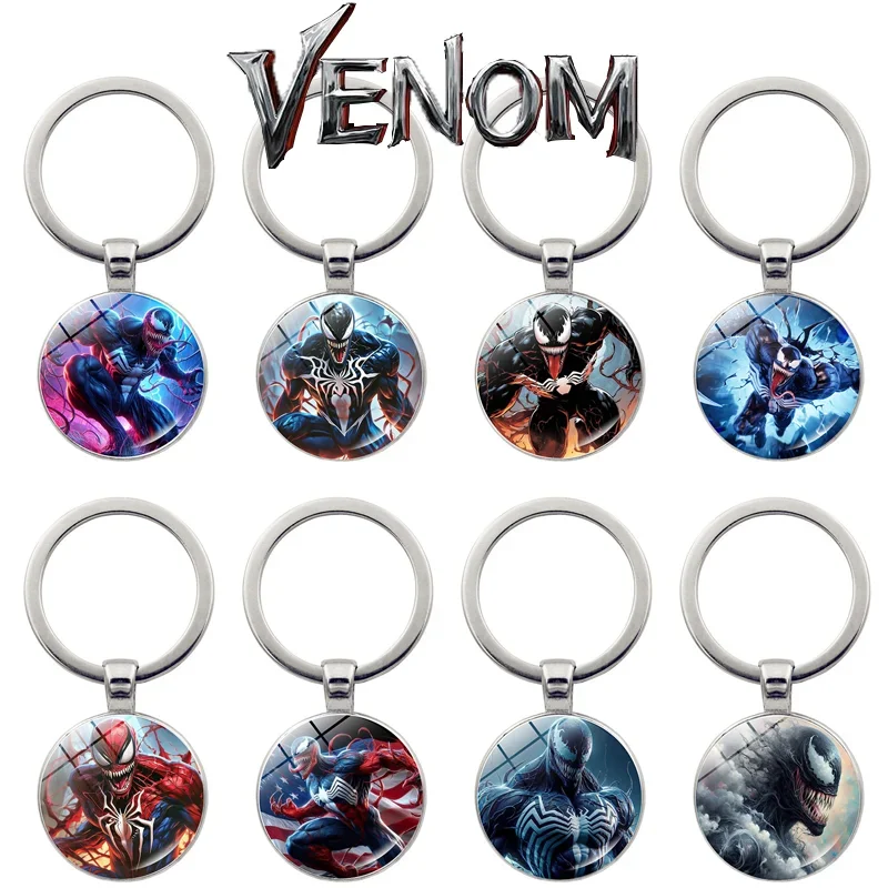 

Venom: The Last Dance Key Chains Disney Marvel Bag Pendant Peripheral Fashion Jewelry Key Chains Kids Gifts Children