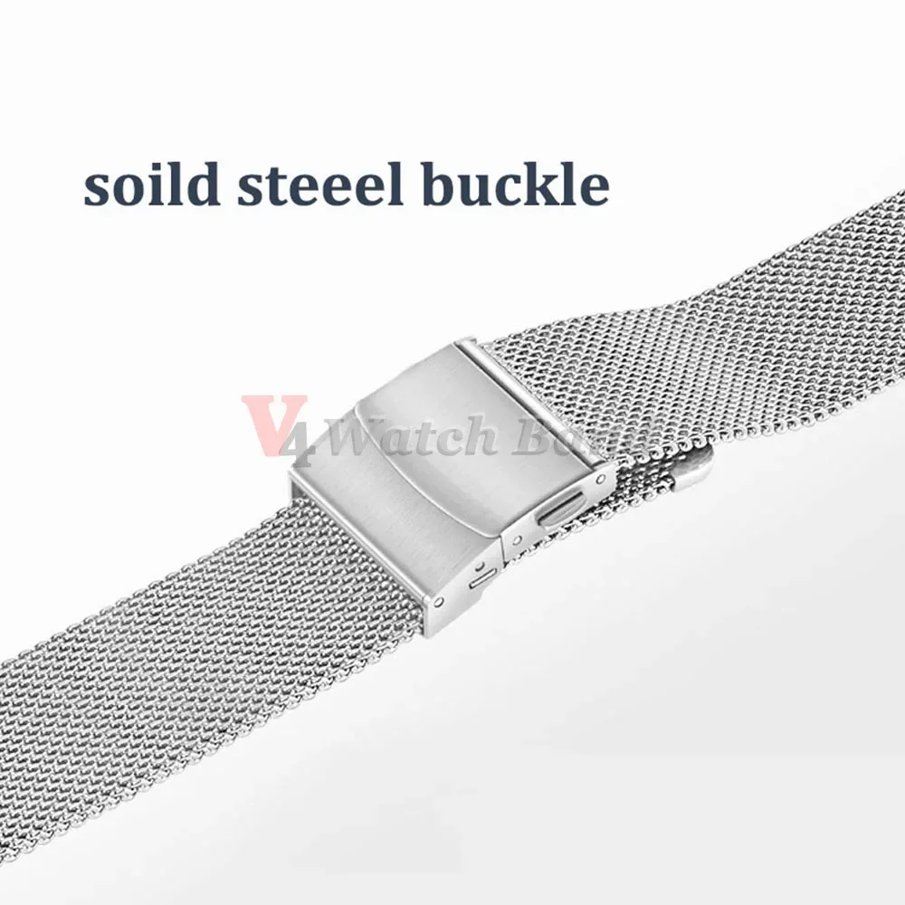 20mm 22mm 18mm Armband 0,6 1,0mm Mesh Milanese Uhrenarmband für IWC für Rolex für Omega Edelstahl-Armband für Seiko Armband – Detail 14