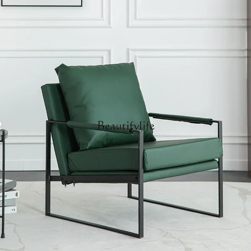 

LX1Italian light luxury single leisure chair balcony bedroom living room sofa chair