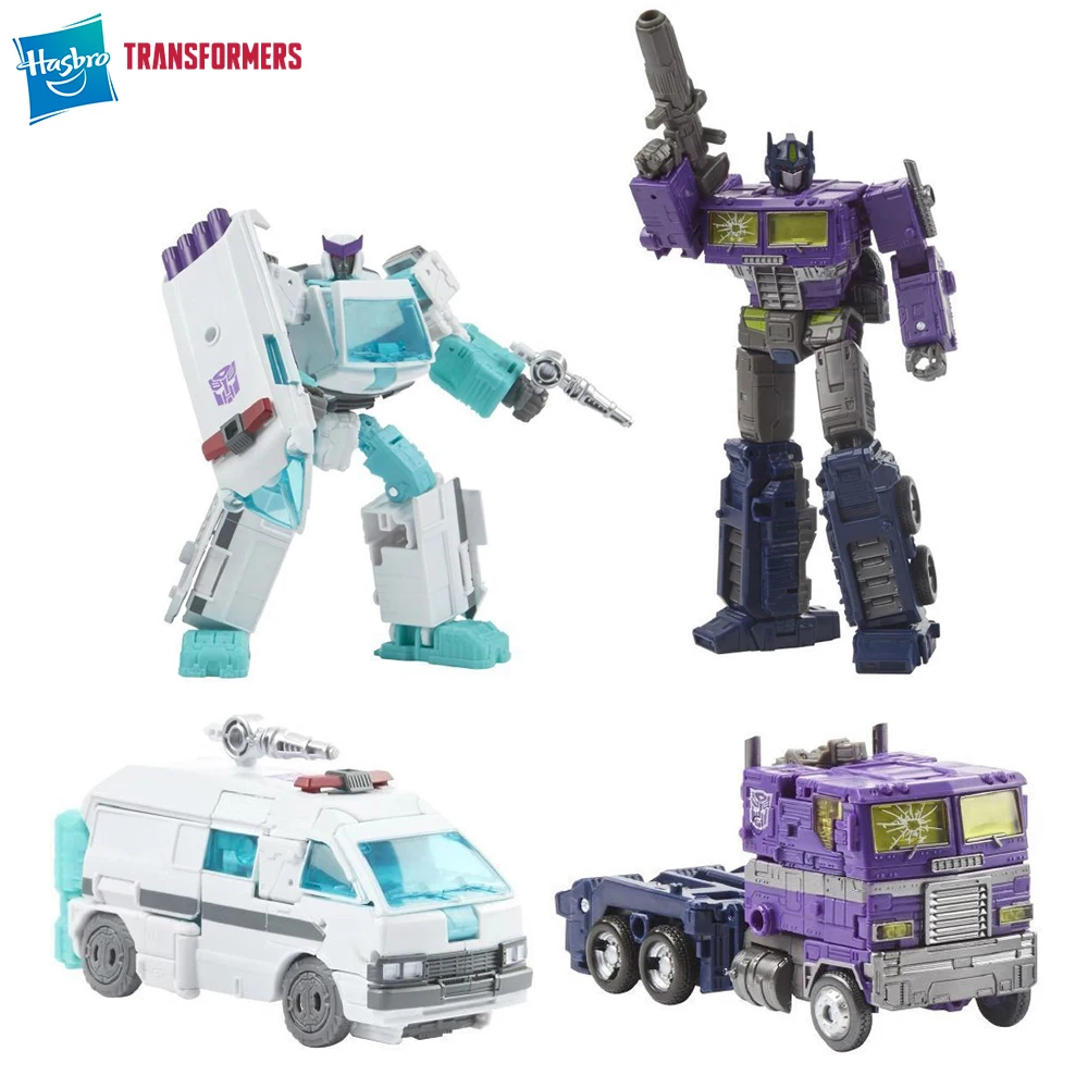 [In Stock] Hasbro Transformers Generations Selects Shattered Glass Optimus Prime & Ratchet Exclusive Action Figure Model Toys