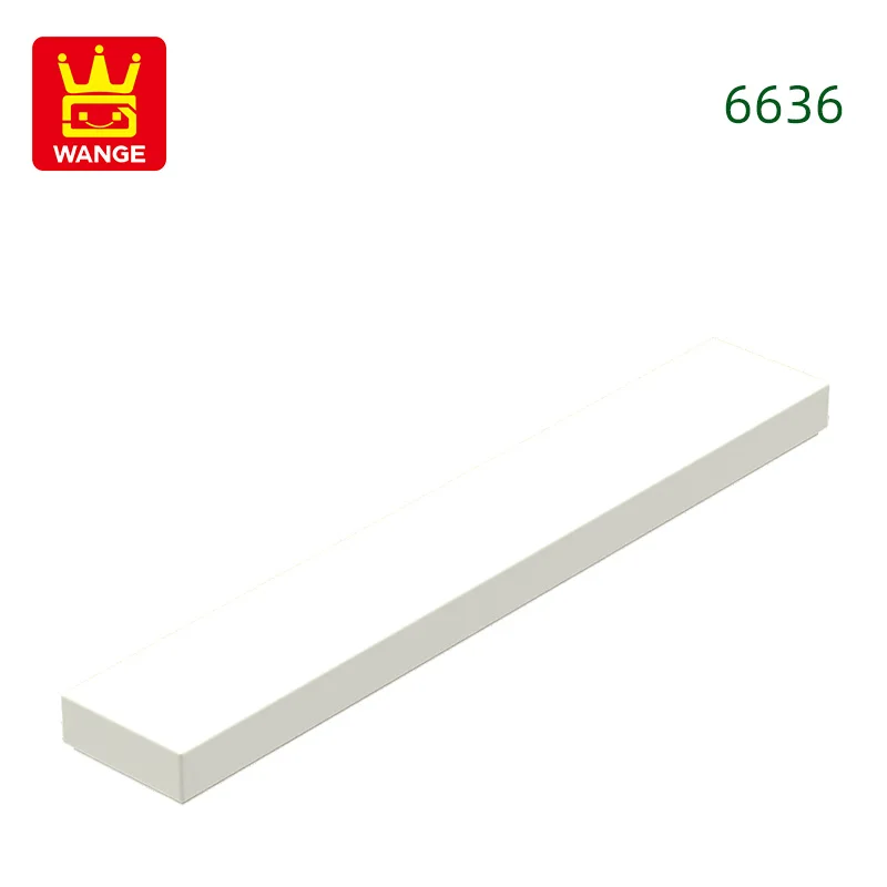 Wange 121 stks/partij 6636 1x6 Tegel Bouwsteen Moc Klassieke Accessoires Compatibel met Baksteen Kinderen Speelgoed geschenkdoos
