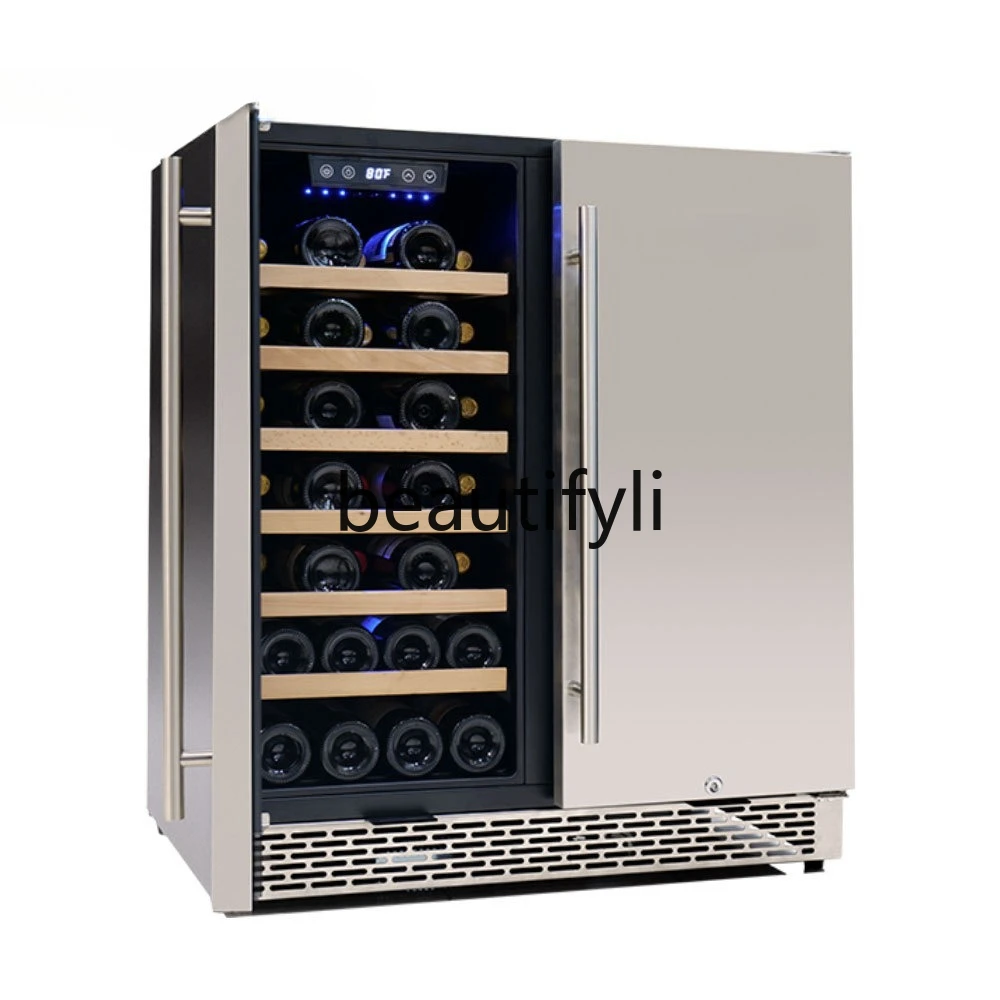 

Винный шкаф с постоянной температурой, интеллектуальное охлаждение с двойной температурой и воздушным охлаждением.