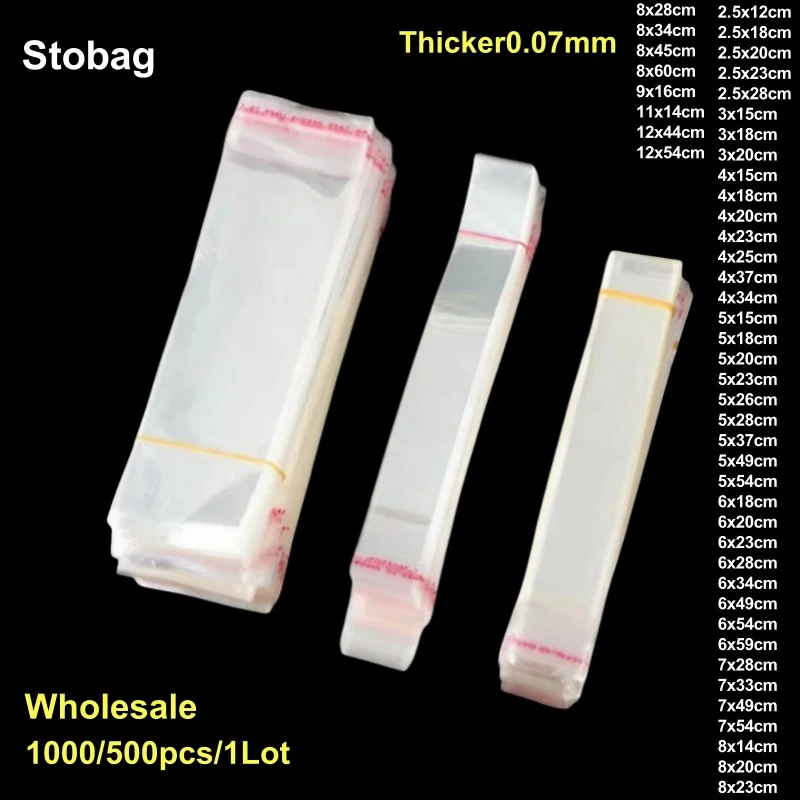 

Пакеты StoBag оптом: Прозрачные самоклеящиеся пакеты из ОПП, утолщенные, для ювелирных изделий, подарков, ручек, упаковки и хранения