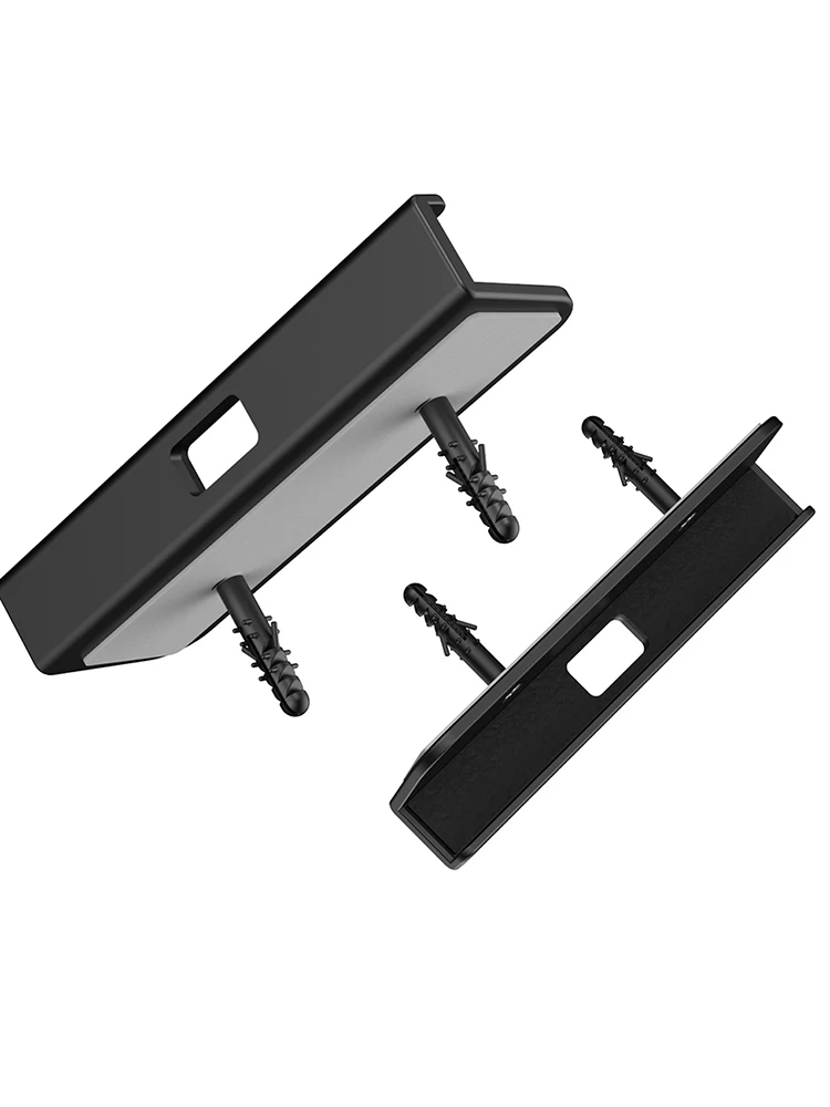 2 Pcs Universal Wall Mounted Tablet Stand Holder Fixed by Adhesive Or Screw for Tablet/Mobile Phone/E-Reader/Remote Control