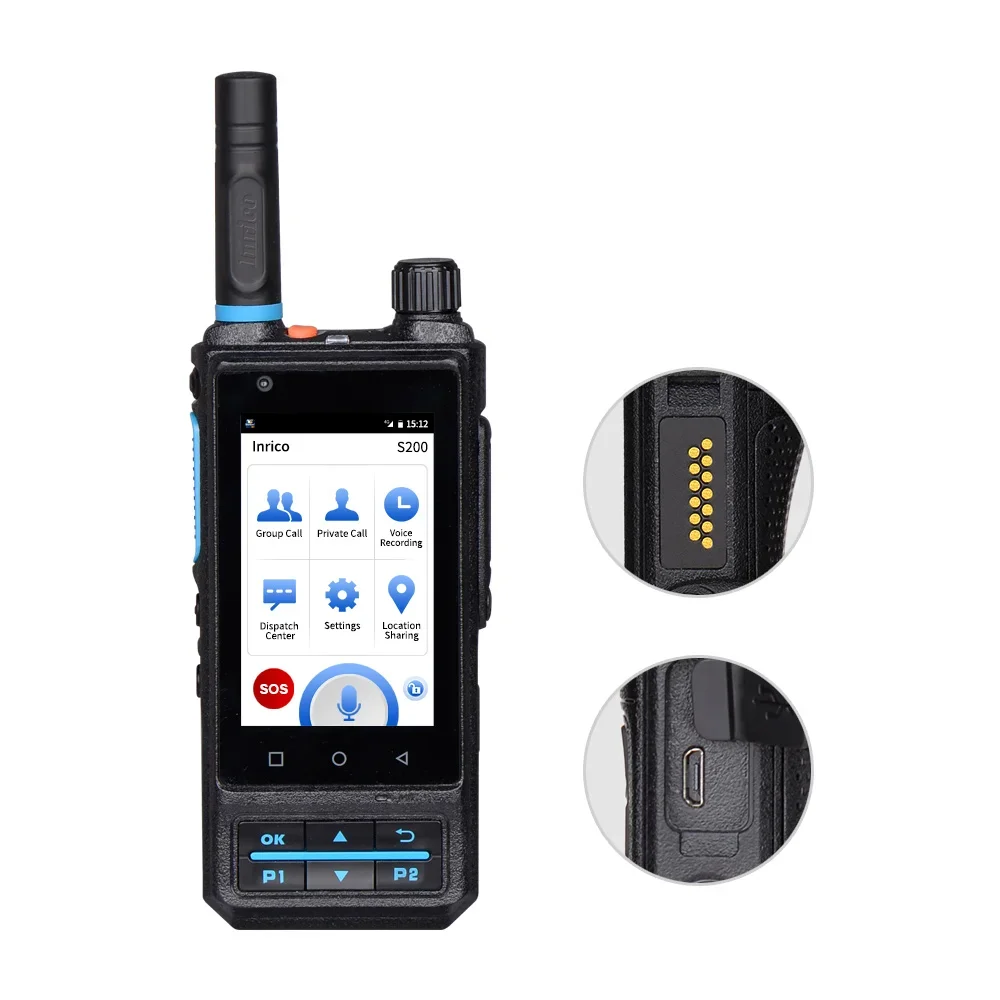 IP67 Waterproof S200 4G LTE BAND POC PTT Network Radio Zello Walkie Talkie Sim Card Two Way Radio