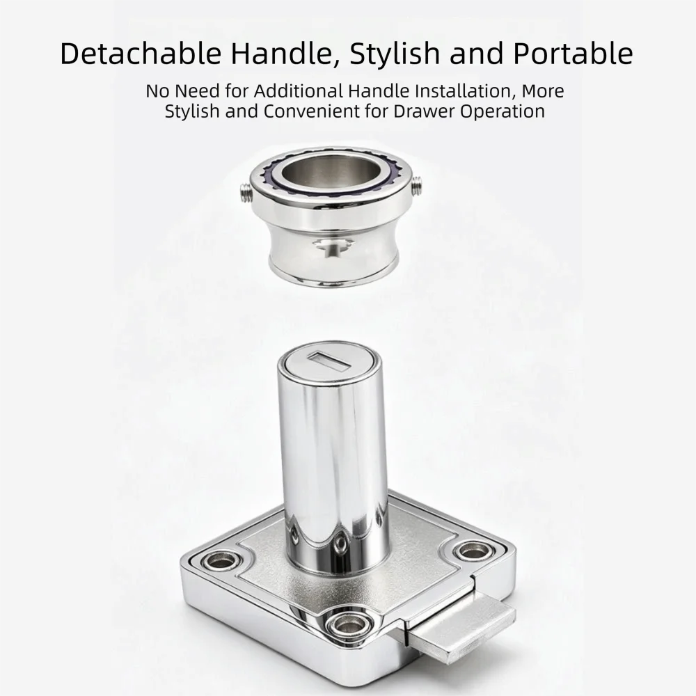 Hardware Zinc Alloy Drawer Lock 19mm Anti-Theft Furniture Lock Burglarproof With Key Cabinet Lock Bedside Furniture
