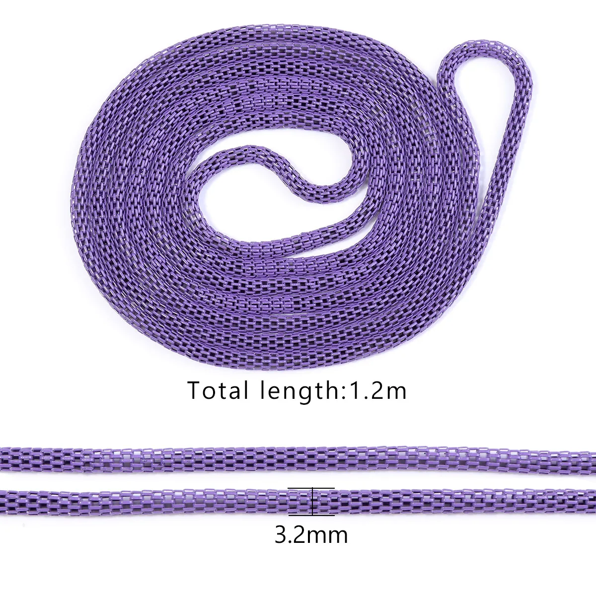 5pcs 1.2m Length Iron Corn Chain Colorful Metal Link Chain Dia 3.2mm For Jewelry Making DIY Bracelet Necklace Findings Wholesale