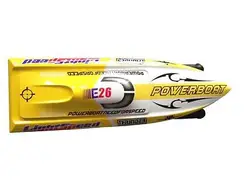 DTRC Toucanhobby E26 Prepainted Yellow Electric Racing KIT RC Boat Hull Only for Advanced Player