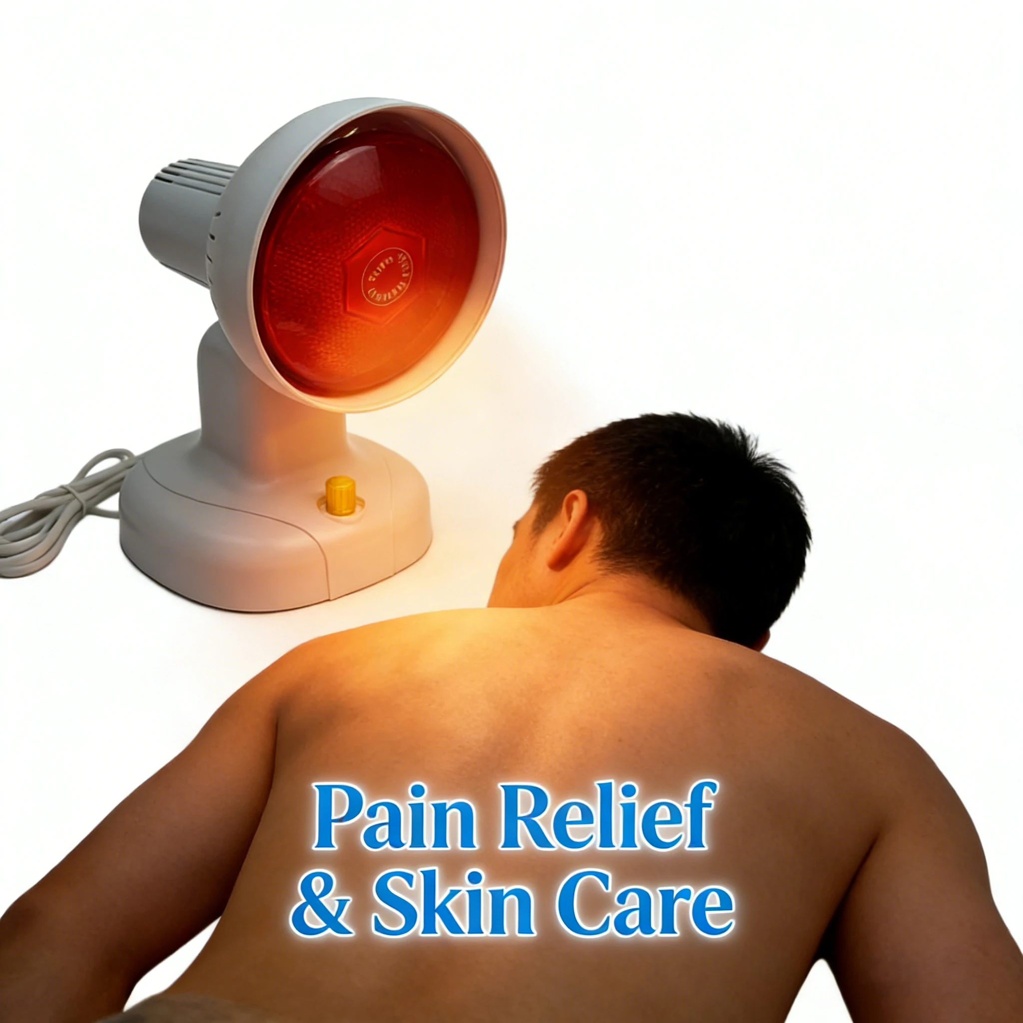 

Infrared Heating Therapy Lamp Full Body Back Knee Joint Pain Relief Physiotherapy Lamp 150W Infrared Light Bulb