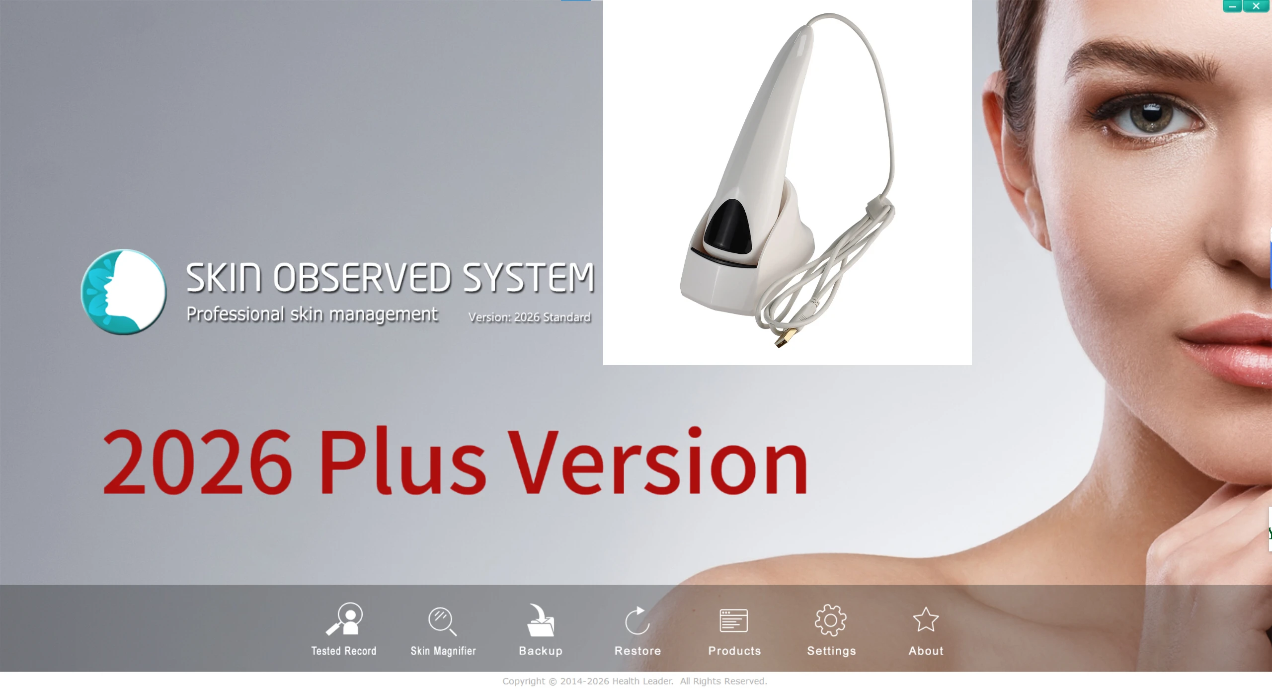 2026 المحمولة الجمالية محلل الجلد الذكية كاشف الوجه الماسح الضوئي آلة الجلد الرطوبة محلل الجلد المجهر #3