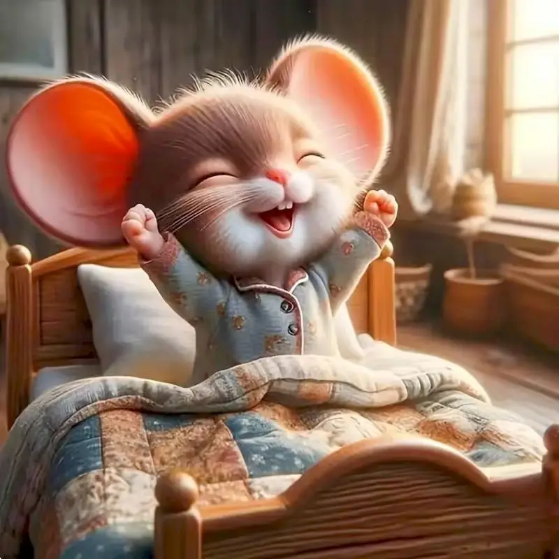 

GATYZTORY New Arrival Diamond Embroidery Mouse Animal DIY Acrylic Craft Supplies Diamond Mosaic Flower Painting Cartoon Child Gi