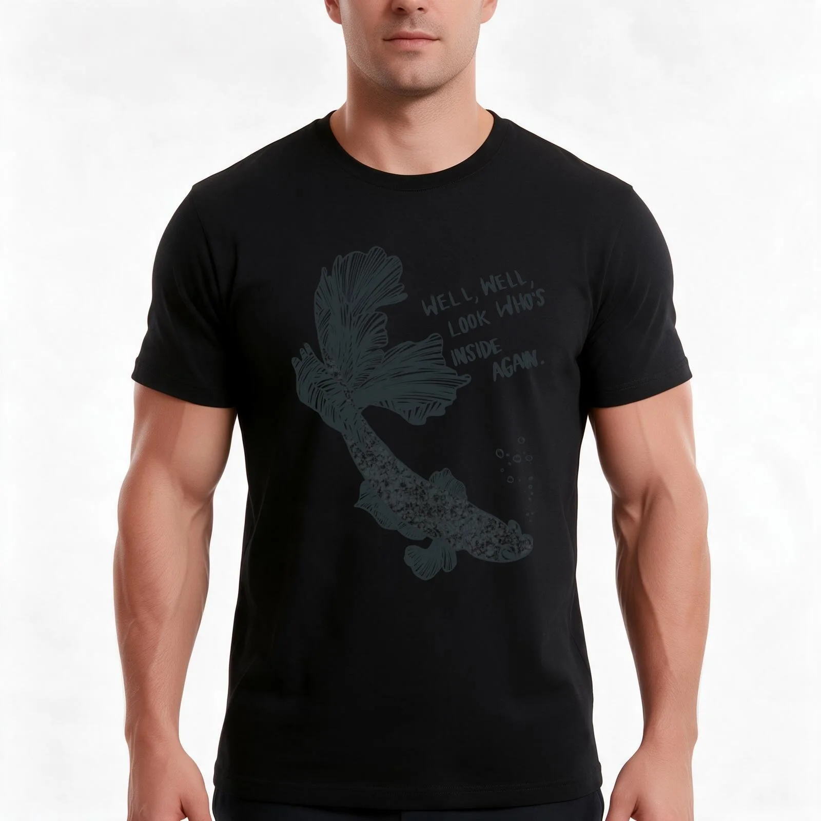 Look Who’s Inside Again T-Shirt Summer Casual Cotton Tee Oversized Streetwear Tops Vintage Graphic Print Unisex Men Women