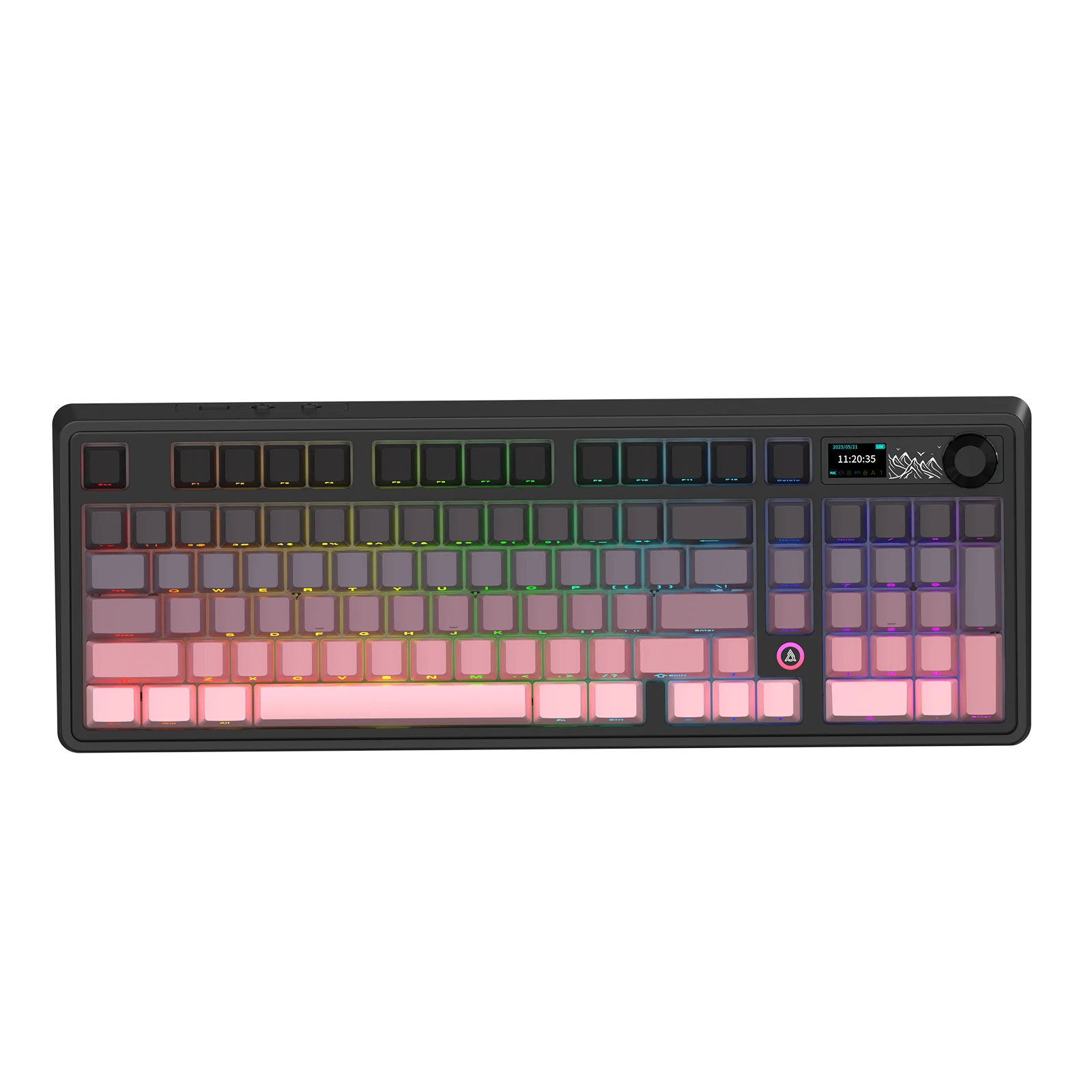 Teclado Mecánico para Juegos Ajazz AK980 V2, Interruptor de Regalo, Tamaño Completo, Montaje de Teclas RGB, Tres Modos