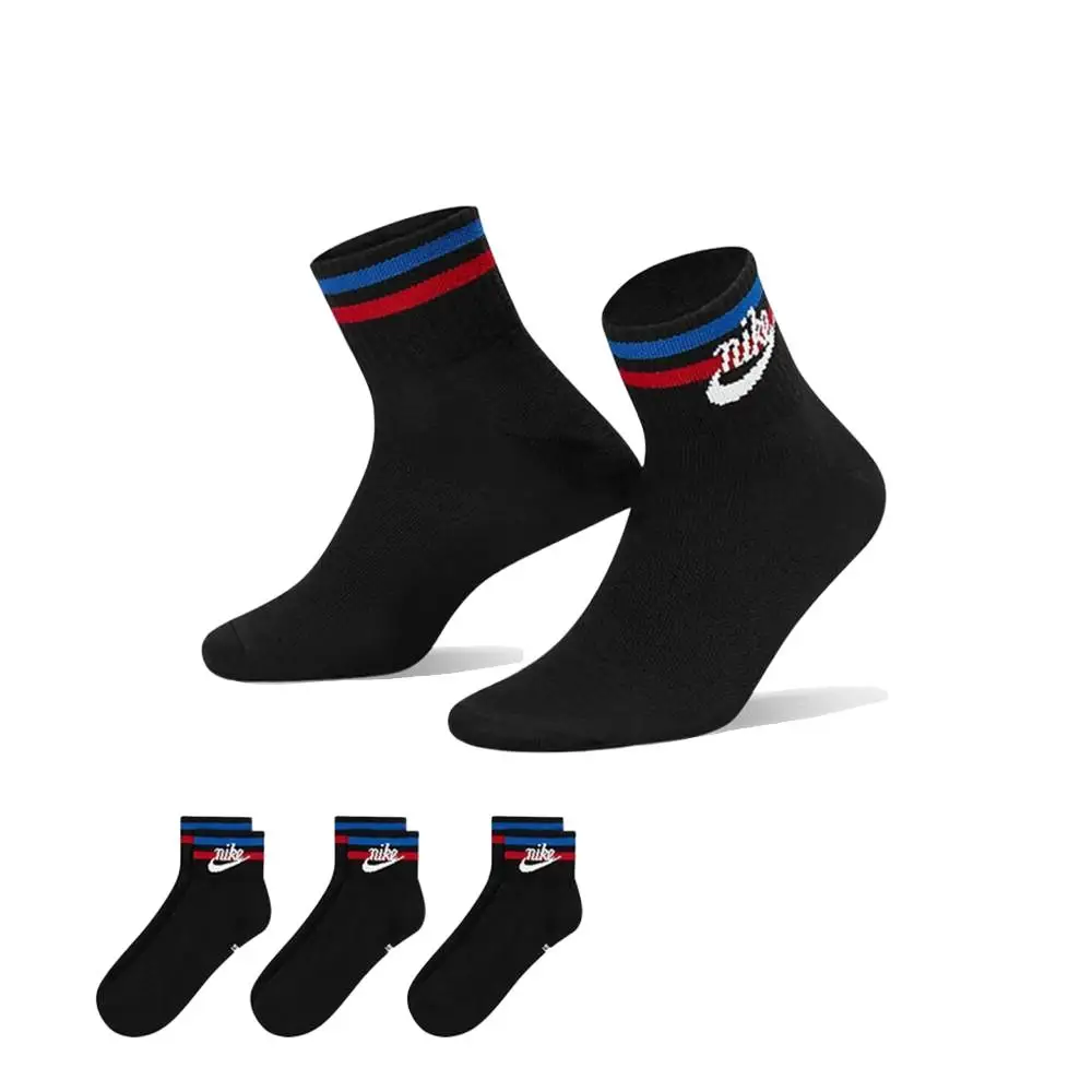 

Nike Men's and Women's Socks: Nike Non-Slip, Breathable, Comfortable, and Stylish Basketball Socks (3-Pack) DX5080-010