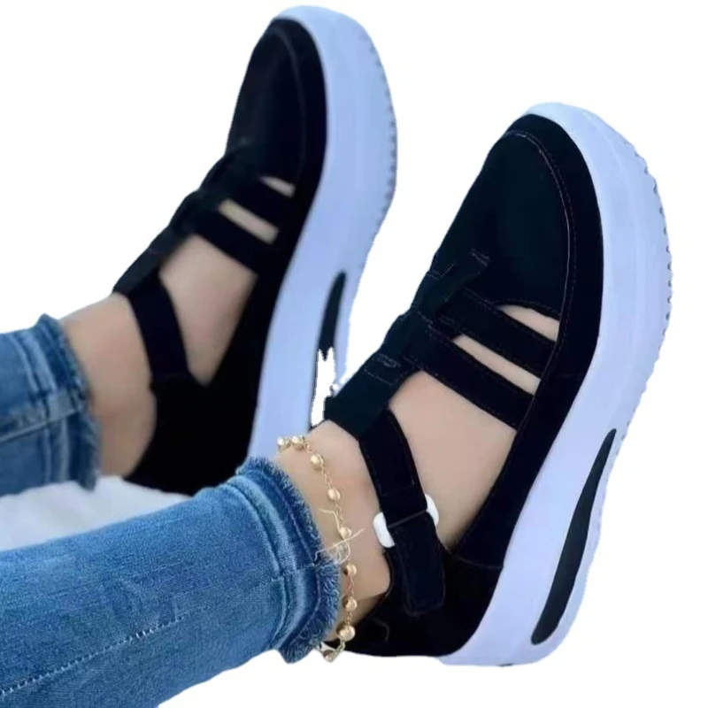 2023 Women\'s Sneakers Platform Casual Breathable Sport Design Vulcanized Shoes Wedges Fashion Female Footwear Zapatillas Mujer