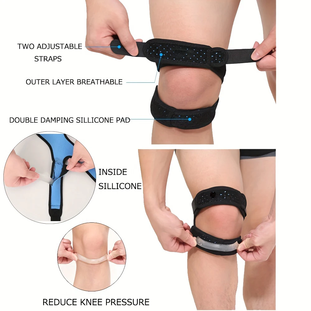 1pc Relieve Knee Discomfort Instantly With This Adjustable Breathable Knee Support Brace!