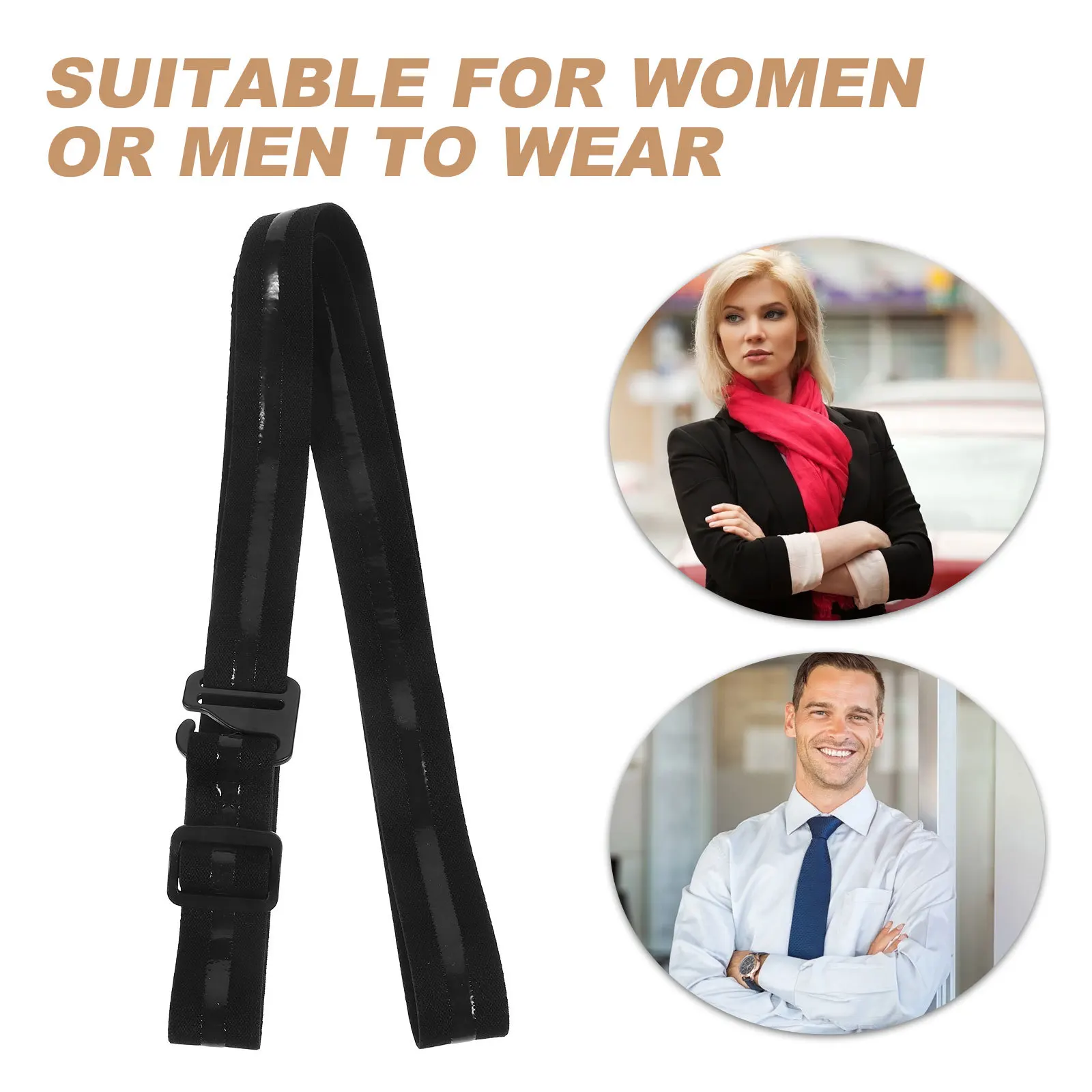 

Non-Slip Shirt Stay Elastic Belt Strap For Men Women Adult Keep Shirt Tidy Wrinkle Proof Secure Fit Convenient