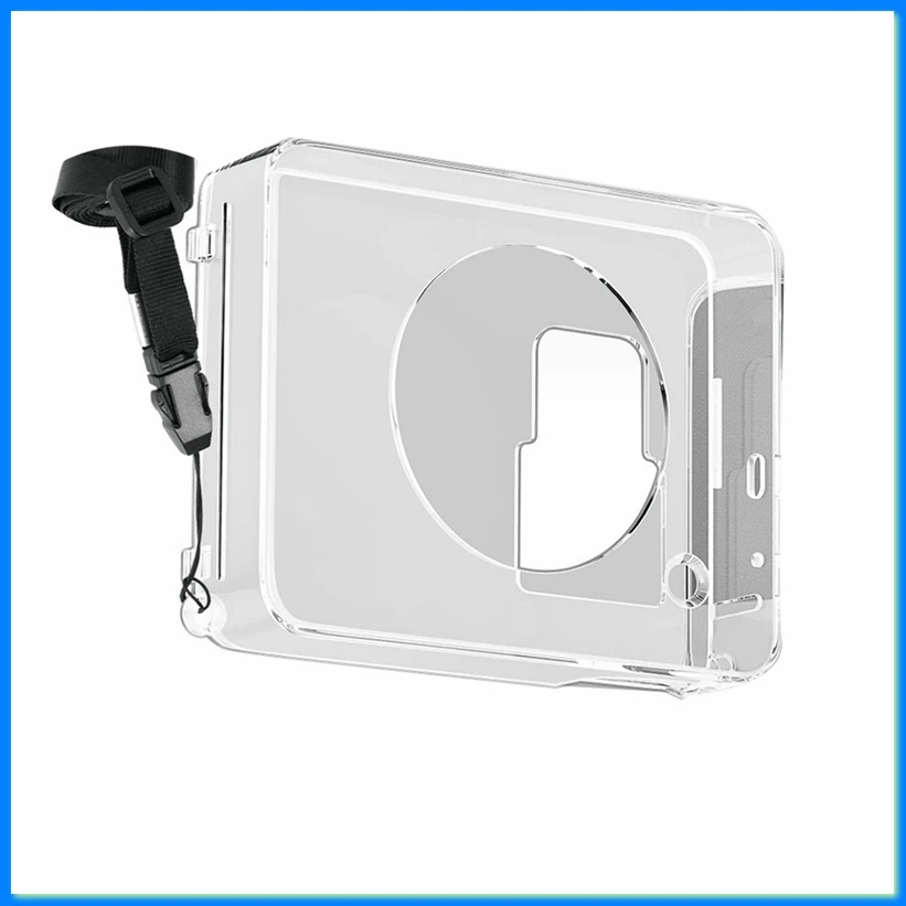 For Mini Lens 3 Retro 4 Clear Case, 2-in-1 Digital Camera Case, Removable Shoulder Strap, Suitable for C300R-AC17