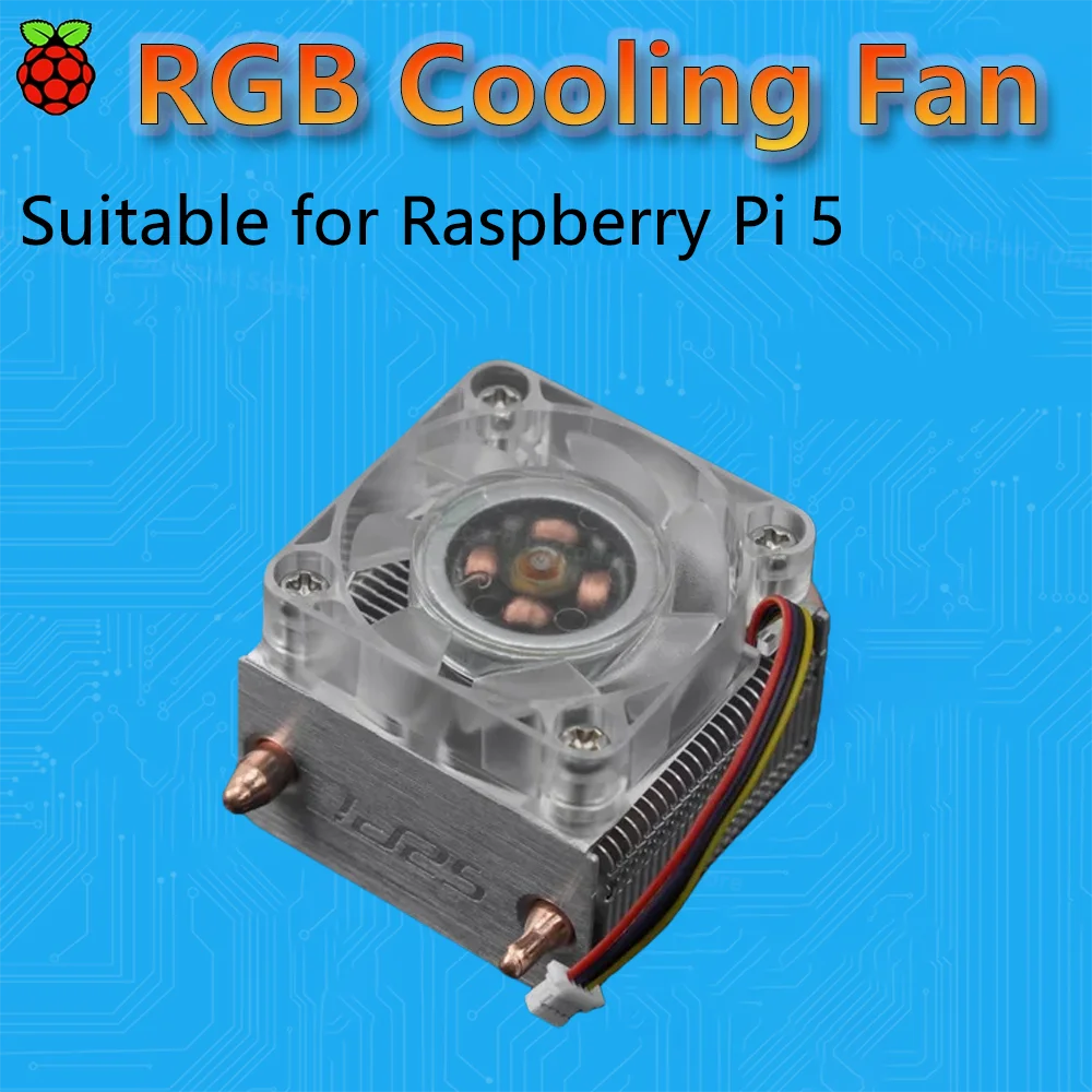

DFRobot Raspberry Pi 5 Ice Tower Dazzling RGB Cooling Fan