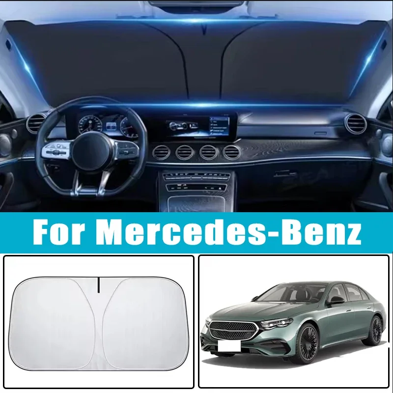 

Car Windshield Sunshades Cover for Mercedes Benz C E S GLC GLE CLA CLS A GLA GLB GLS MLK M Class Sun Protection Car Accessories