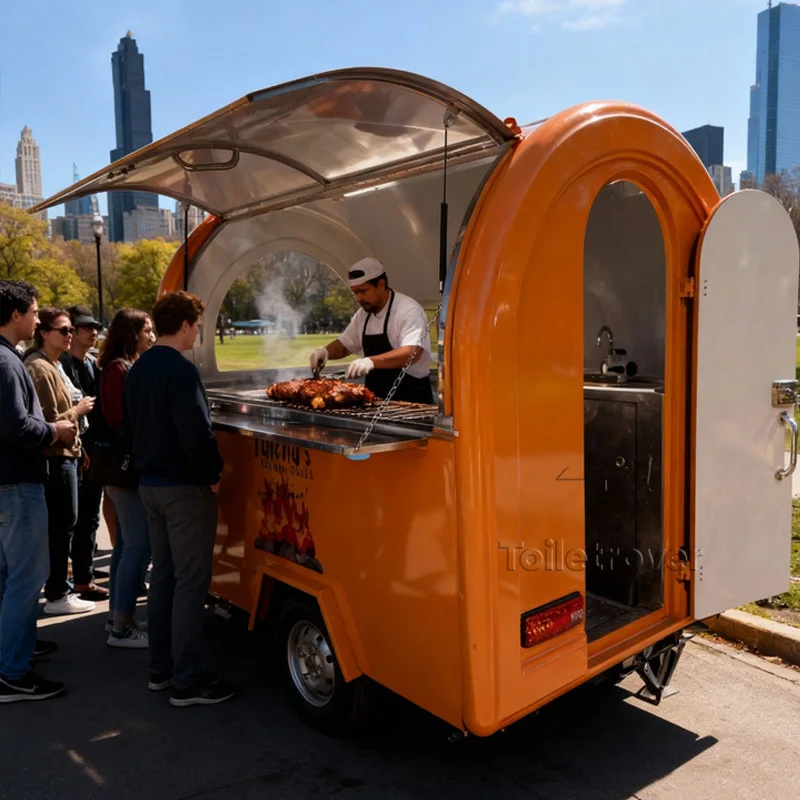 

Mini Food Trailer Commercial Food Truck Fully Equipped Food Trailer Mobile Food Truck Trailer with Concession Window