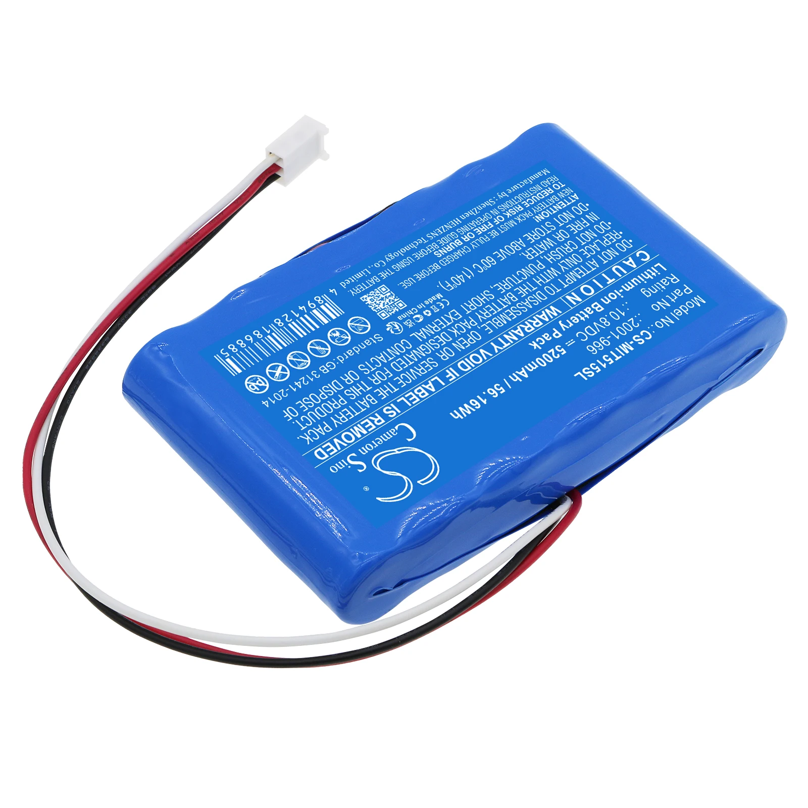 Cameron Sino 10.8V 5200mAh CS-MIT515SL Battery 2001-966 for Megger MIT515 Insulation Resistance Tester, MIT525, MIT1025 +TOOL