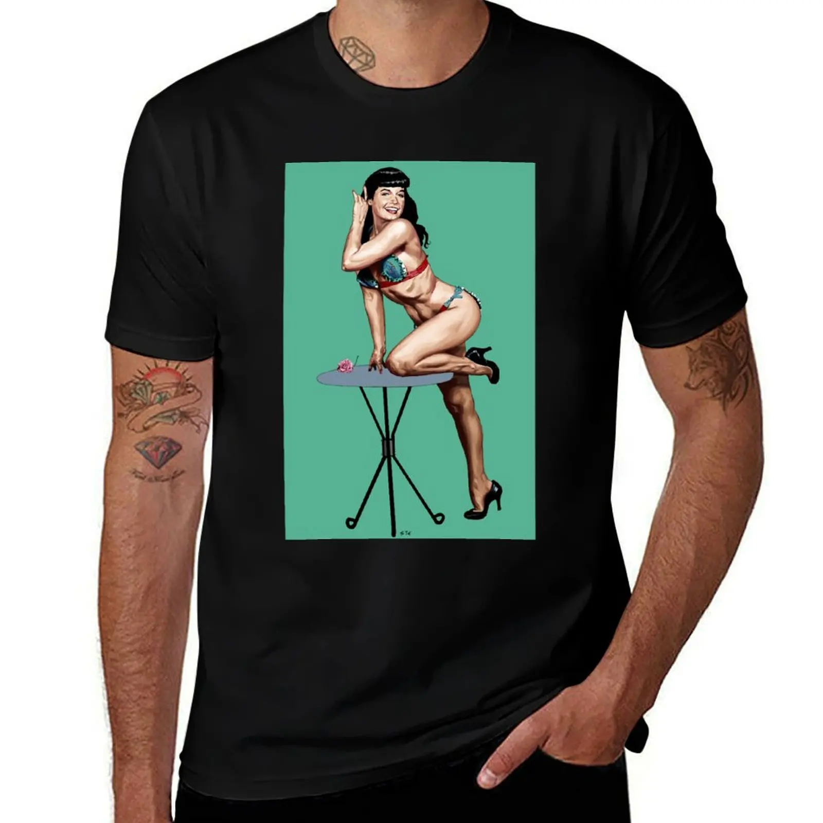

Bettie T-Shirt topping vintage clothes summer 2025 Blouse mens t shirts casual stylish