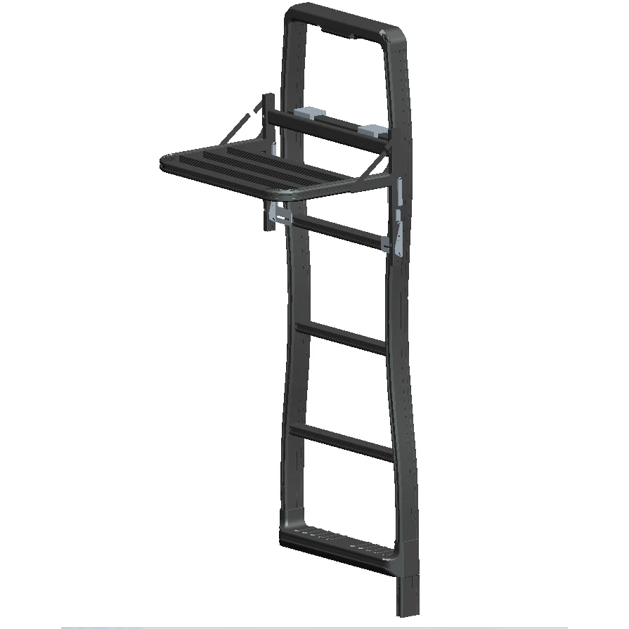 All Aluminum Alloy RV Smart Back Rack Black Screw Installation 7 Model For Choosing SY247BL