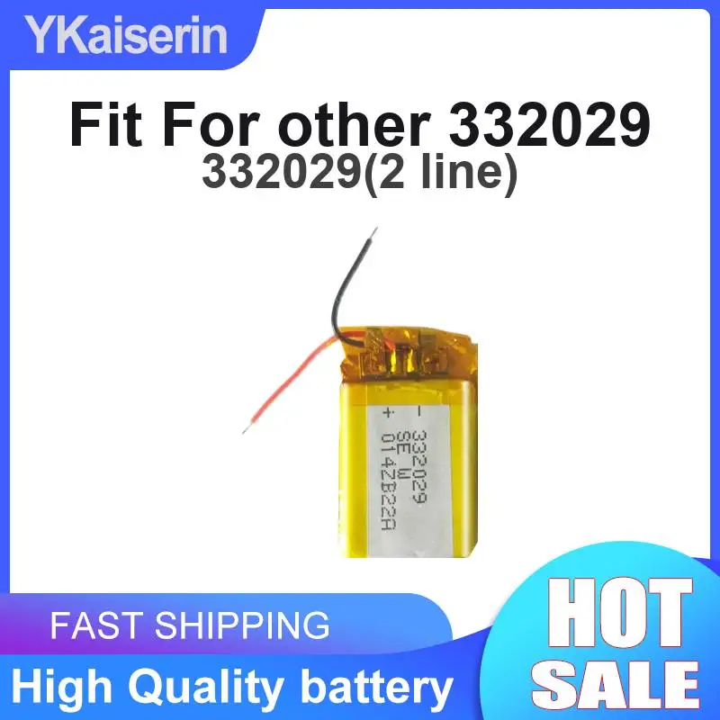 Digital Battery Fit For Other 332029 Stable Power Supply 332029 2 Line Prolonged Performance 150mAh