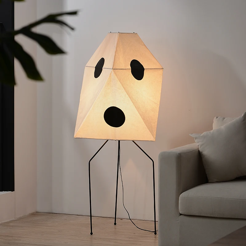 Noguchi Yong floor lamp living room bedroom creative bedside Japanese-style paper lamp art paper art rice paper wabi-sabi wind