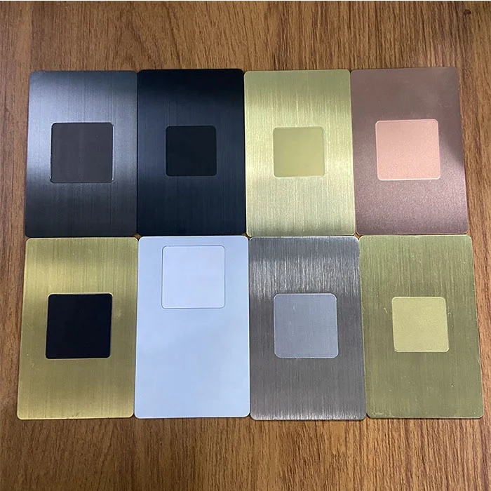 Customized query Factory Price Fast Reading Hidden Nfc Metal Card Premium Metal Business Card With Engraved Customized Logo