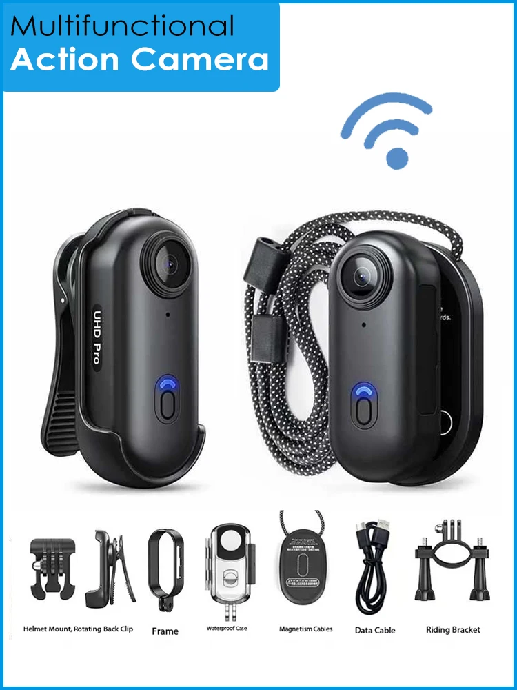 AliExpress NONE 4K Action Camera 1080P Magnetic Vlog Outdoor Sports Cycling Cam WiFi Bodycam Video Recording Bike Motorcycle Waterproof Camcorde