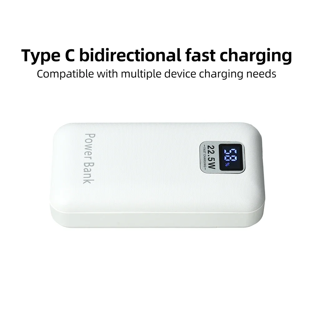Superschnelles Laden 22,5W Powerbank DIY-Kit Tragbares lötfreies Gehäuse mit Digitalanzeige für 21700-Batterien – Detail 4