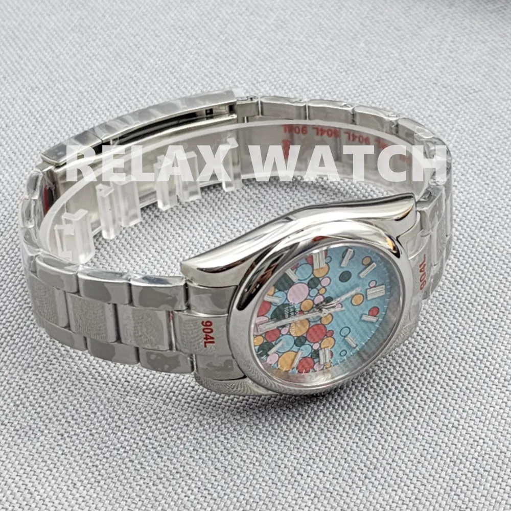 2023 New 36mm 39mm Sapphire Glass Multi-Color Dial Stainless Steel Automatic Movement Watch Japanese Nh35 Mechanical Movement